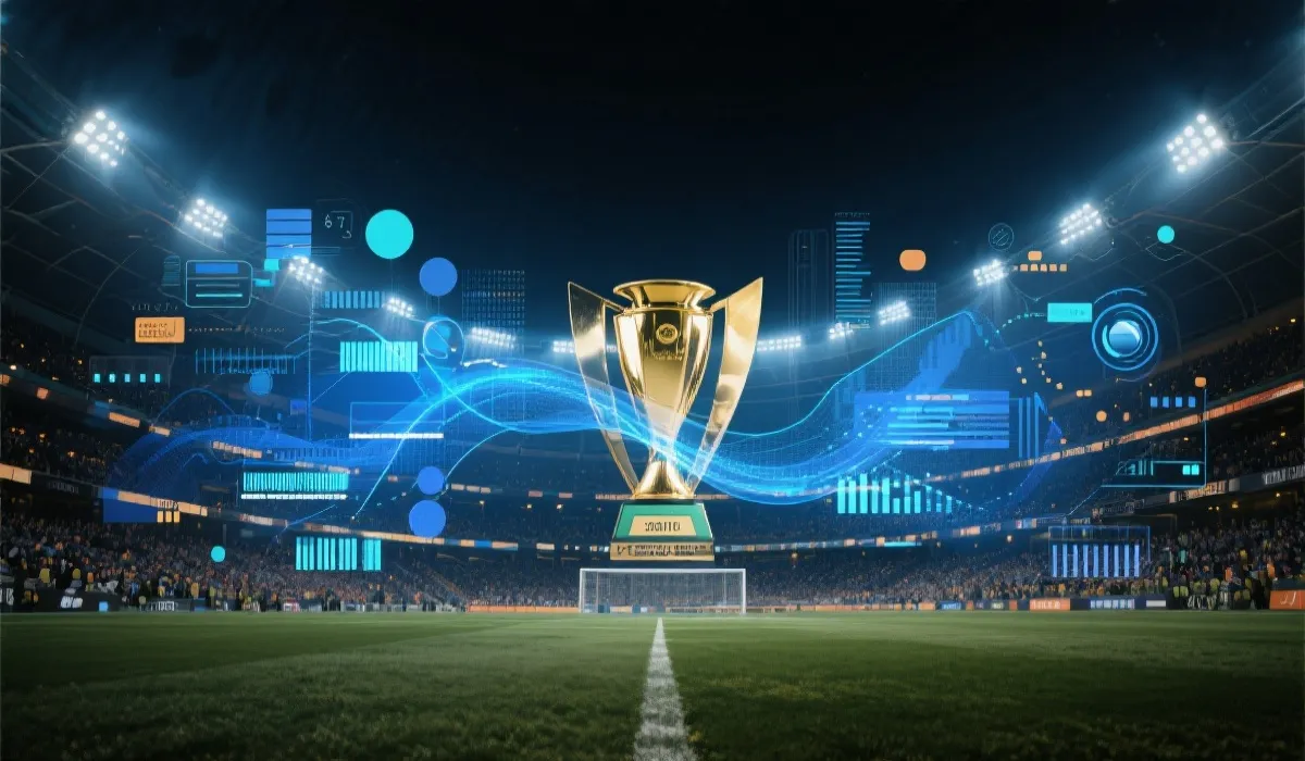 世界杯决赛氛围与数据示意图